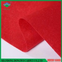 Red color cheap wall to wall carpet for exhibition one -time use